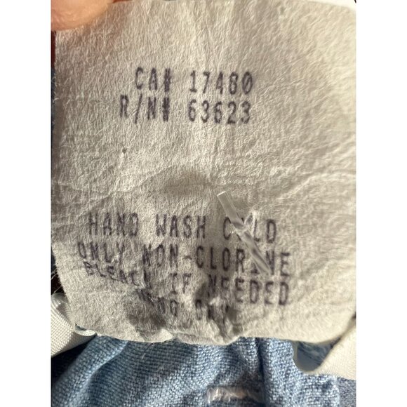 Vintage Alexa E. Light Blue Button-Front Cotton Skirt Size Small Made In USA - Picture 5 of 16